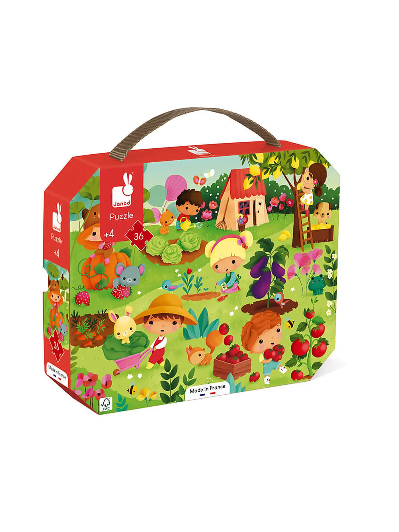 JANOD | Puzzle - Garten im Koffer 35 Teile | 